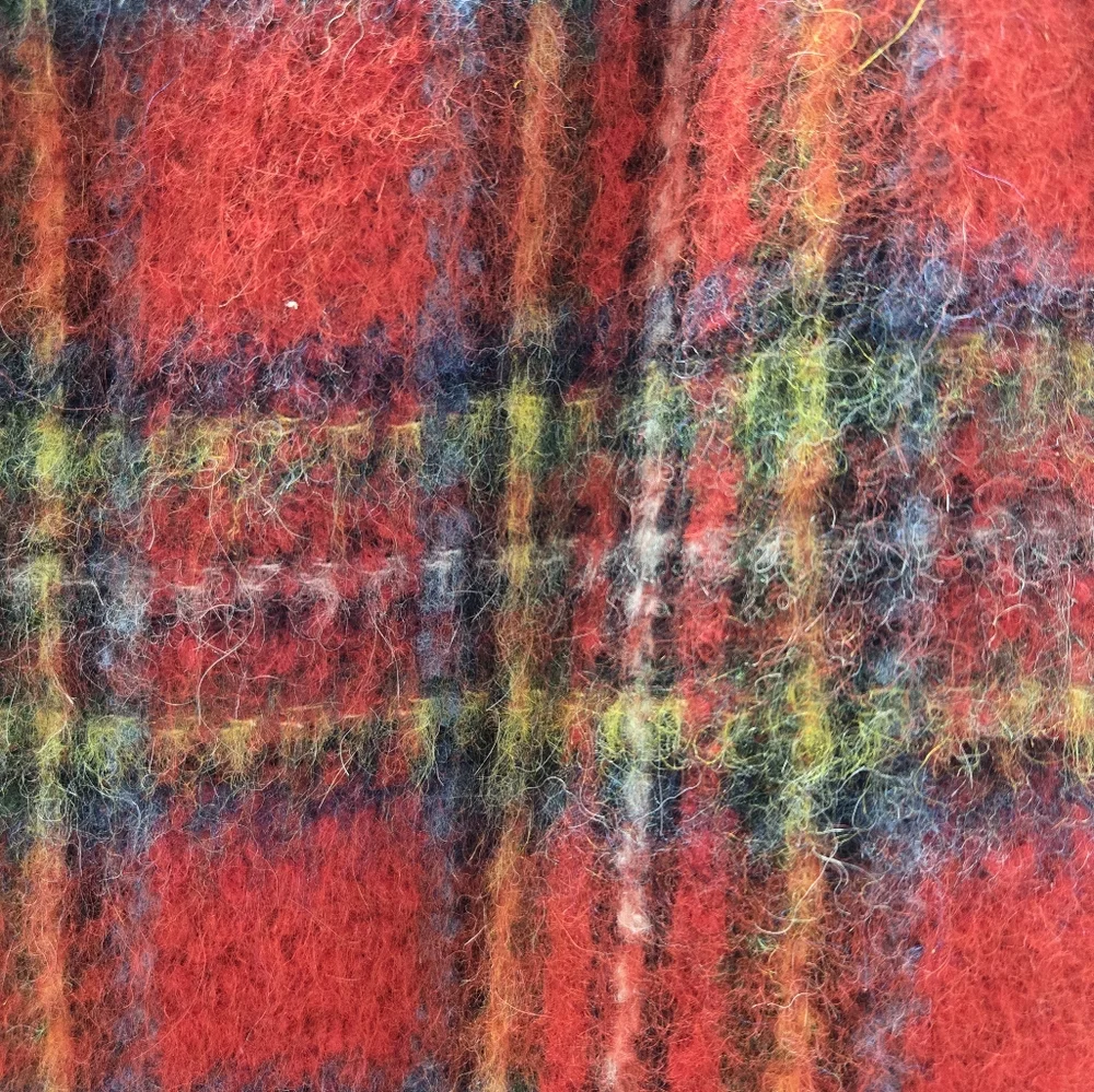 Lauren Ralph Lauren Women's Size 8 Plaid Mohair Pencil Mini Skirt 28" Waist - Picture 5 of 8